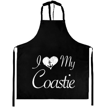 Discover I Love My Coastie Coast Guard Gift Aprons