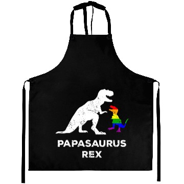 Discover Papasaurus Rex Proud LGBT Dad 2018 Pride Parade Aprons