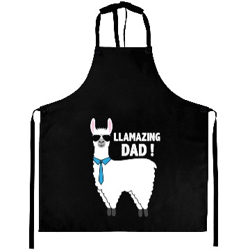 Discover Llama Dad Aprons Gift For Dad