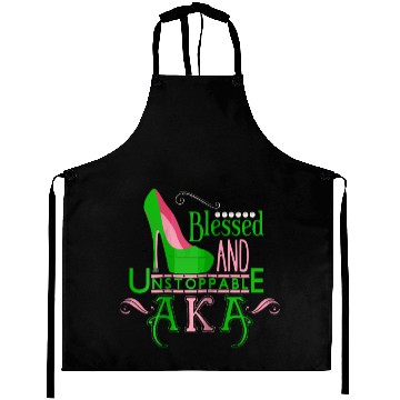 Discover Womens AKA inspired Blessed AKA AKA sorority Alpha Aprons