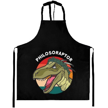 Discover Philosoraptor Funny Philosophy Dinosaur Meme Aprons