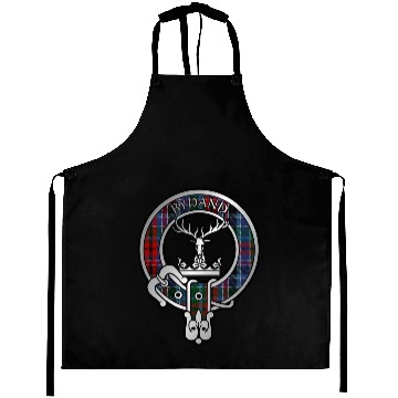 Discover Clan Gordon Red Tartan Crest Aprons