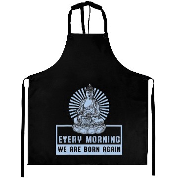 Discover Born Again Buddha Zen Yoga Meditation Buddhism Aprons