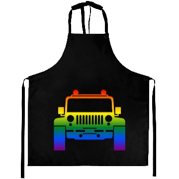 Discover Rainbow Pride Jeeps LGBT Aprons