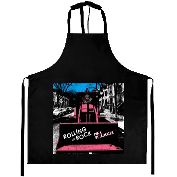 Discover Pink Bulldozer / Rolling Rock Aprons