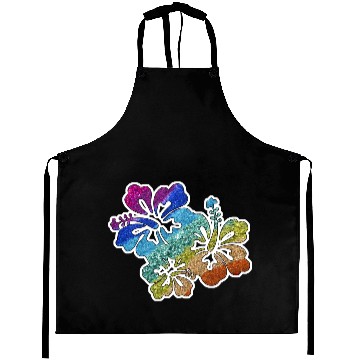 Discover hibiscus glitter Flower Aprons