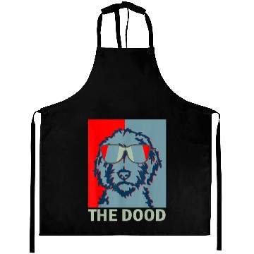Discover Funny The Dood Goldendoodle Doodle Mom Dad Aprons