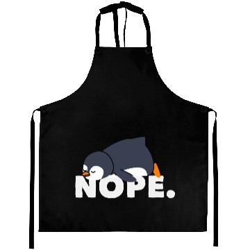 Discover Lazy Penguin Relaxed Nope Gift Aprons