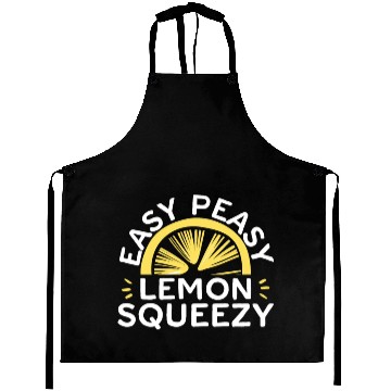 Discover Easy Peasy Lemon Squeezy Funny Lemonade Fruit Aprons