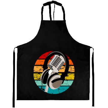 Discover Vintage Sunset microphone Aprons