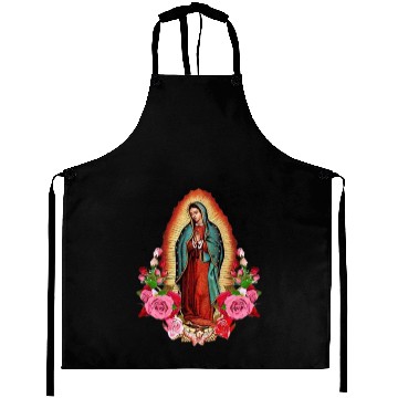 Discover Our Lady of Guadalupe, Mexican Virgin Mary, Mexico Aprons