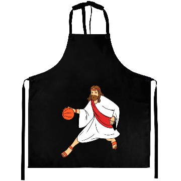 Discover Jesus Playing Basketball Aprons