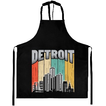 Discover Detroit Michigan Aprons