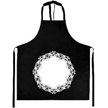Discover snow-white cake lace as a frame and decoration Aprons