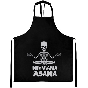 Discover nirvana Asana t yoga skeleton T Aprons