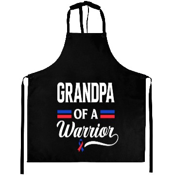 Discover Grandpa Of Warrior Congenital Heart CHD Awareness Aprons