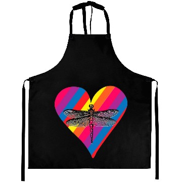 Discover dragonfly heart Aprons