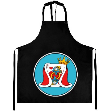 Discover Cribbage Queen Heart Card Board Game Aprons