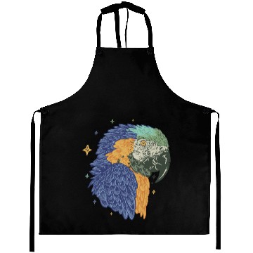 Discover blue yellow macaw parrot Aprons