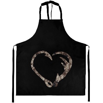Discover Camo Fish Hook Antler Deer Hunting Buck Hunter Dad Aprons