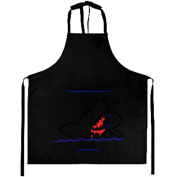 Discover Everything Is Fine - Funny Shark Attack Aprons