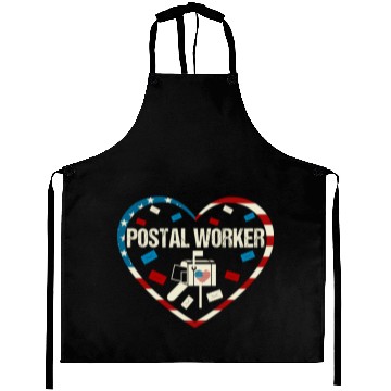 Discover Postal worker mail carrier Heart Love Aprons