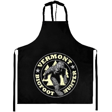 Discover Vermont Bigfoot Hunter Believe State Pride Premium Aprons