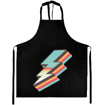 Discover retro vintage lightning bolt Aprons