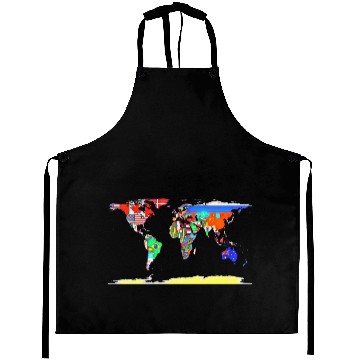 Discover World map all countries Aprons