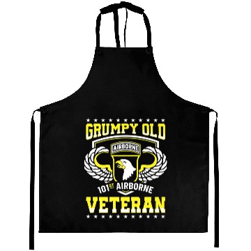 Discover Veteran Gift-Grumpy Old 101st Airborne Division Ve Aprons