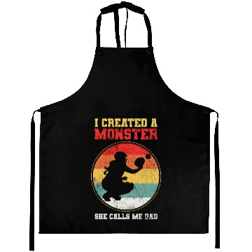 Discover Softball Dad Catcher Vintage Aprons