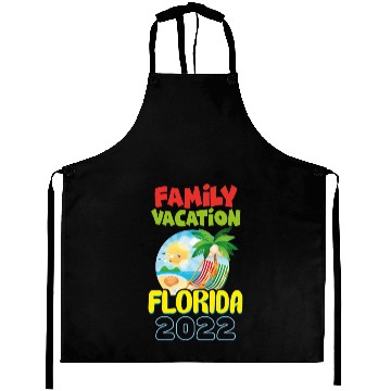Discover Family Vacation Florida 2022 Funny Summer Family Aprons