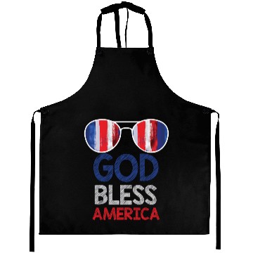 Discover GOD BLESS america Aprons