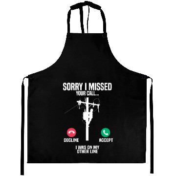 Discover Funny Lineman Gift Aprons