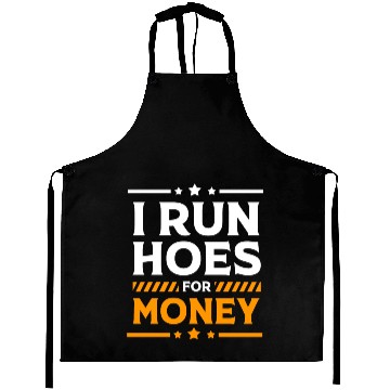 Discover Excavator Construction Worker I Run Hoes For Money Aprons