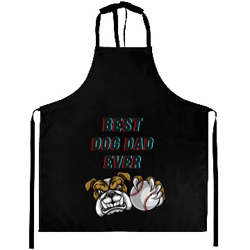 Discover Best Dog Dad Ever Aprons