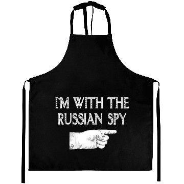 Discover I'm With Russian spy Matching Halloween Costume Aprons