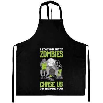 Discover Funny Zombie Saying Aprons