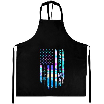 Discover Awesome US Flag Heart Corpsman Aprons