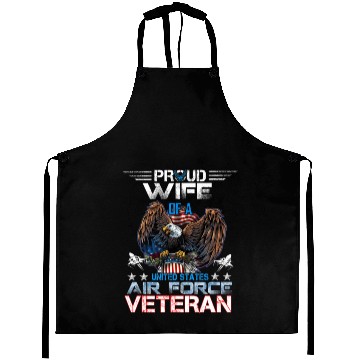 Discover Veteran-Proud Wife Of Us Air Force Veteran Patriot Aprons