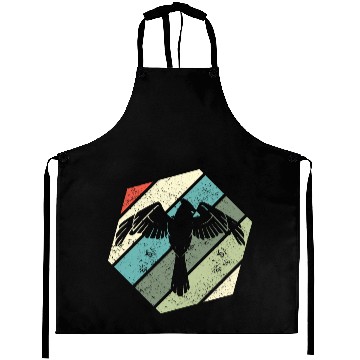 Discover Retro Vintage Cardinal Red Bird Watching Aprons