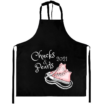 Discover Chucks and Pearls 2021 kamala harri Aprons