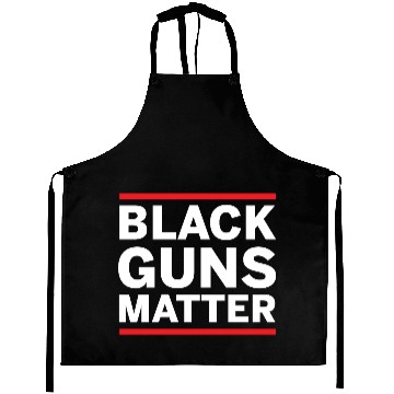 Discover Black guns matter merch Aprons