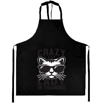 Discover Crazy cat Aprons