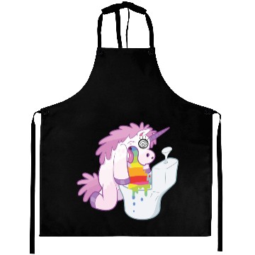 Discover Rainbow unicorn hangover Aprons