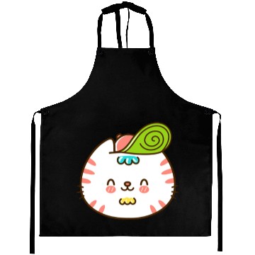 Discover Kawaii Cat Head Smiling Aprons