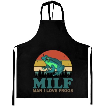 Discover MILF Man I Love Frogs Aprons