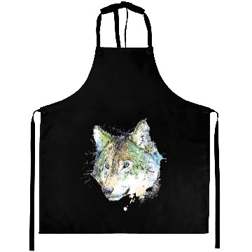 Discover Wolf face Aprons