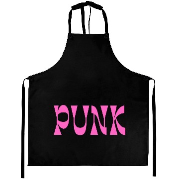 Discover PUNK (in bold pink letters) Aprons