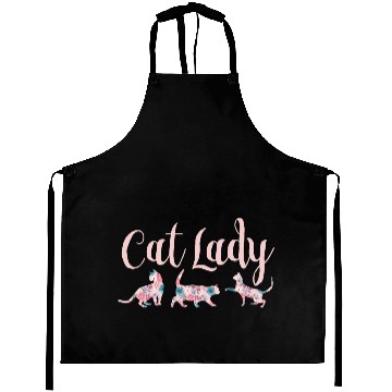 Discover Cat Lady - Cat Mom - Cat owner gift Aprons